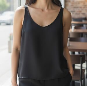 🔥$5 Bundled🔥Primark Polyester Scoop Neck Camisole Black Size S/M